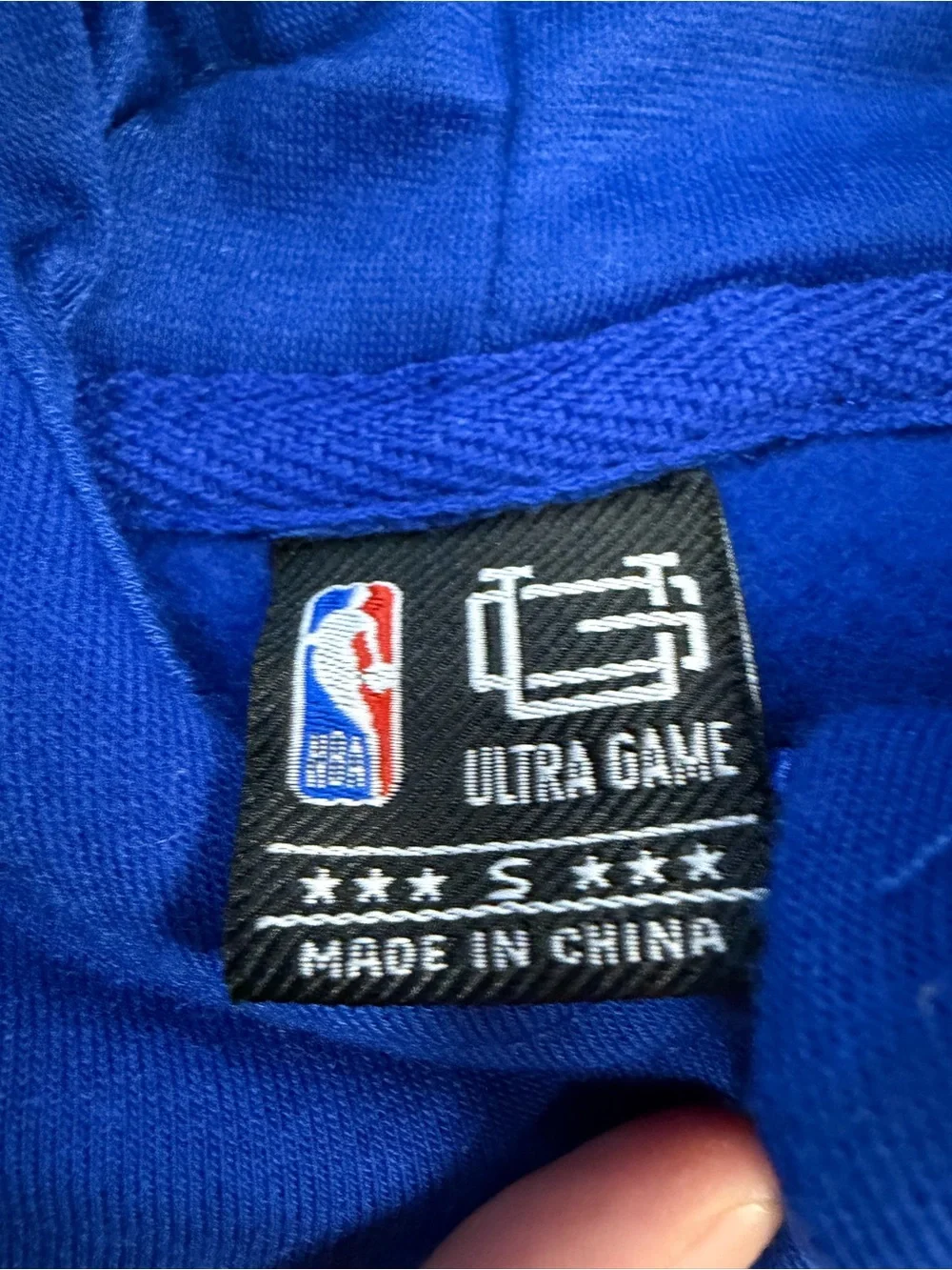 Kids Royal Blue Zip Hoodie Golden State Warriors